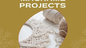 Macramé Christmas decoration tutorials - angels wreaths tree decorations wall hangings snowflakes