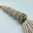 Decorative Macrame Natural Shell Tassels - Natural Cotton Shell Tassel Wooden Bead Curtain Tieback Wall Hanging 35cm - Tassel&Plume