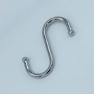 Metal Macrame S Hanging Hook Ball End Chrome 75mm - Tassel&Plume