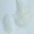 White Turkey Marabout Feathers DIY Art Crafts Floristry Displays Arrangements 8-12cm 3-5 inches - Tassel&Plume