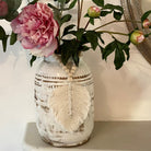Decorative Macrame Feather Tassels- Natural Cotton Macramé Leaf Tassels Wooden Bead Curtain Tieback Wall Hanging 35cm - Tassel&Plume